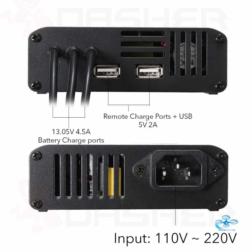YX C06 Multi Battery Charger - dronedepot.be