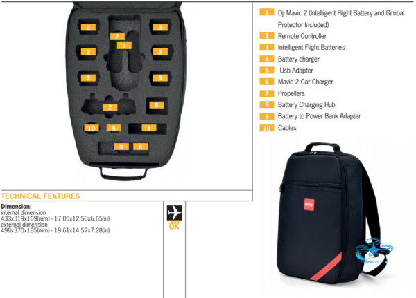 HPRC Soft Bag for DJI MAvic 2 Pro/Zoom - dronedepot.be