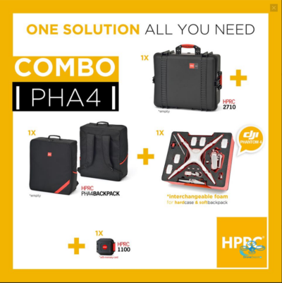 HPRC Softbag & Hardcase for DJI Phantom 4 Pro - dronedepot.be
