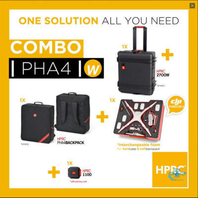 HPRC Softbag & Hardcase for DJI Phantom 4 Pro - dronedepot.be