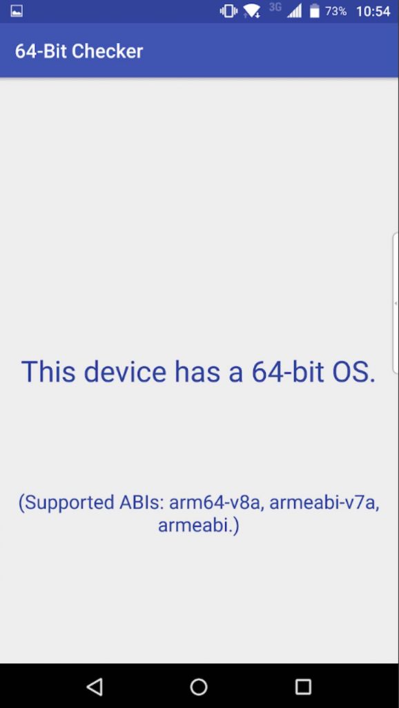 64-bit checker app voor Android