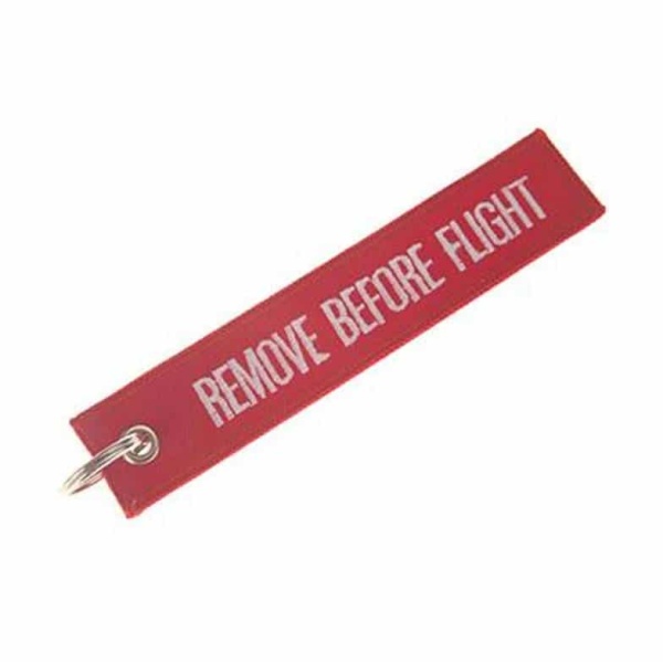 Remove before flight sleutelhanger