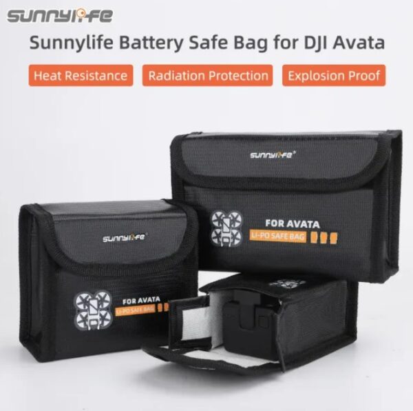 Sunnylife Li-Po Safe Bag voor 2 DJI Avata Batterijen
