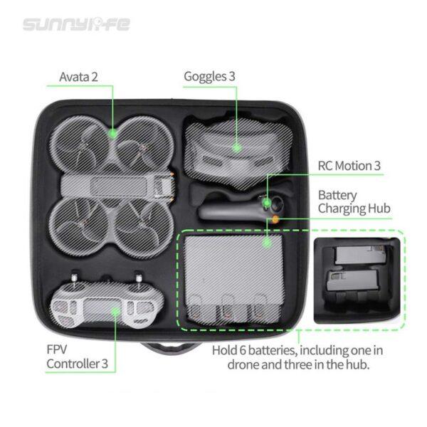 Sunnylife combo bag voor DJI Avata 2