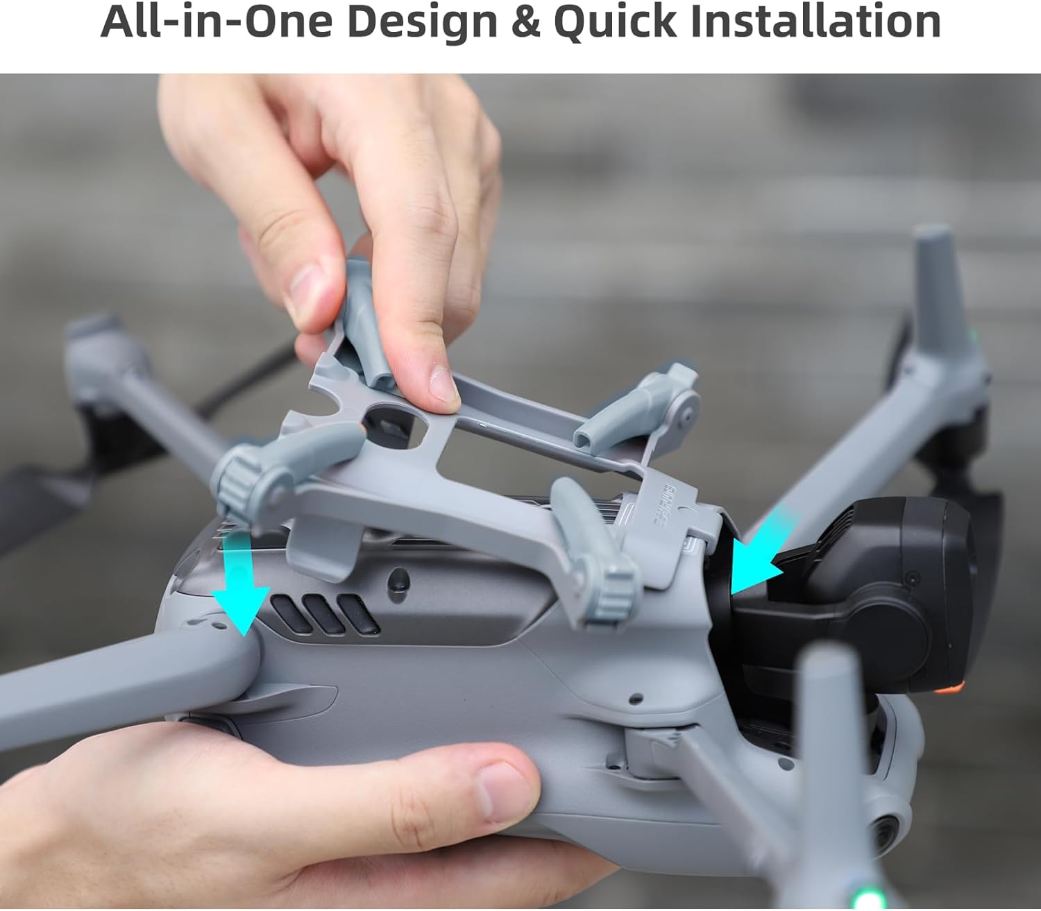 Sunnylife extended landing gear DJI Air 3 - Grijs