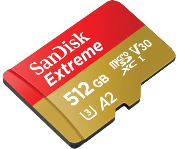 Sandisk Extreme micro SD kaart 512 GB