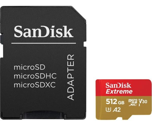 Sandisk Extreme micro SD kaart 512 GB