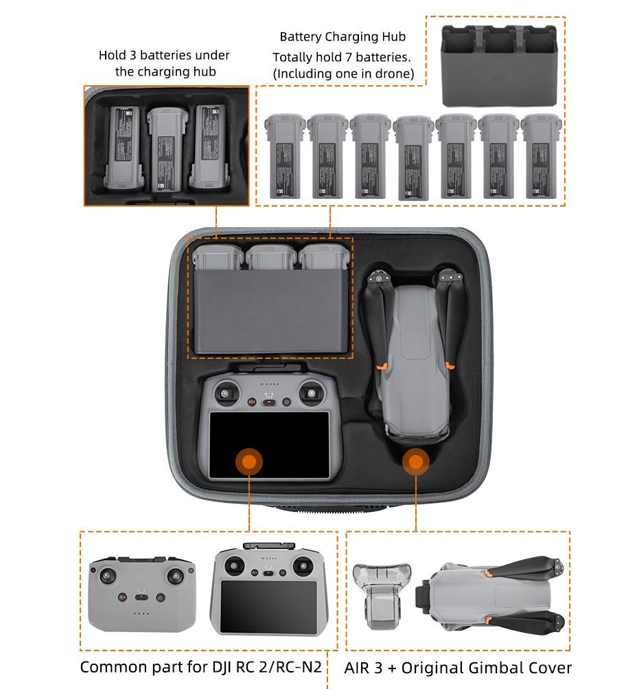 Sunnylife Combo bag voor de DJI Air 3