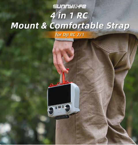 Sunnylife Controller Bracket met steun voor DJI RC - Rood