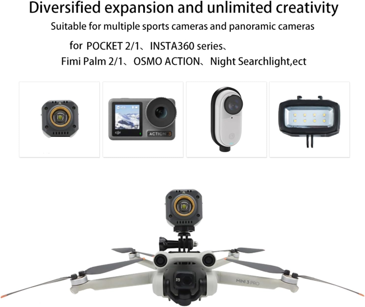 DJI Mini 5 Pro Adapter Mount Bracket Kit