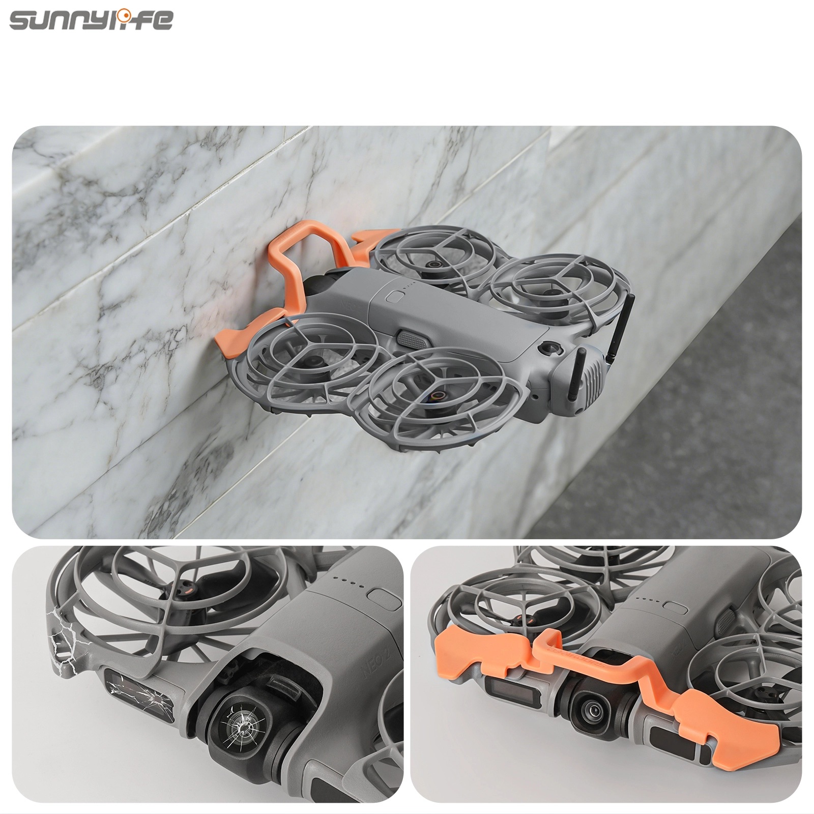 Sunnylife Gimbal Guard voor DJI Neo 2 (Grijs) 5 Sunnylife Gimbal Guard voor DJI Neo 2 (Grijs)
