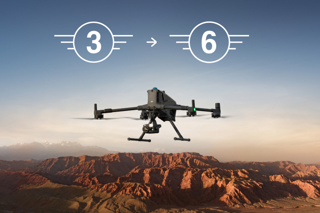DJI Matrice 400 upgradet van C3 naar C6-klasse met de AP100 parachute