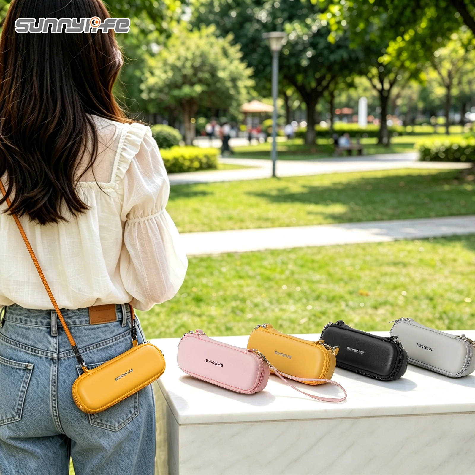 Sunnylife Leather Standard Combo Bag voor Pocket 4 - Roos 3 Sunnylife Leather Standard Combo Bag voor Pocket 4 / 3 - Roos