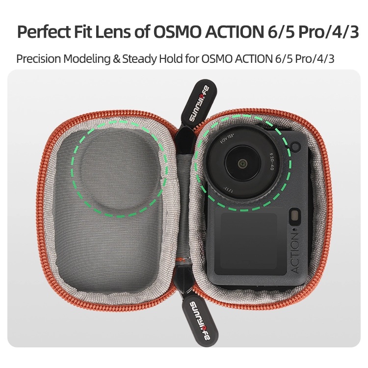 Sunnylife Mini Body Case voor DJI Action 6 - Oranje 3 Sunnylife Mini Body Case voor DJI Action 6 - Oranje